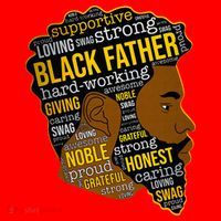 Happy Father’s Day Black Father King Afro African Man Santa Hat thumb 1