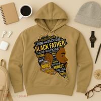 Happy Father’s Day Black Father King Afro African Man Hoodie thumb 3
