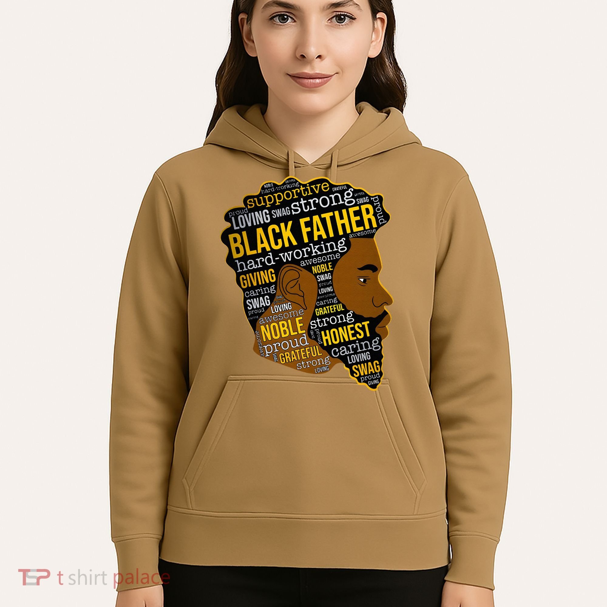 Happy Father’s Day Black Father King Afro African Man Hoodie