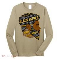 Happy Father’s Day Black Father King Afro African Man Long Sleeve Shirt thumb 0