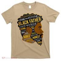 Happy Father’s Day Black Father King Afro African Man T-Shirt thumb 0