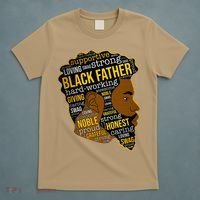 Happy Father’s Day Black Father King Afro African Man T-Shirt thumb 5