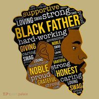 Happy Father’s Day Black Father King Afro African Man T-Shirt thumb 7