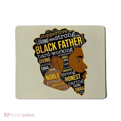 Happy Father’s Day Black Father King Afro African Man Mousepad