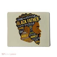 Happy Father’s Day Black Father King Afro African Man Mousepad thumb 0