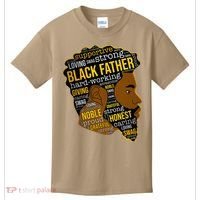 Happy Father’s Day Black Father King Afro African Man Kids T-Shirt thumb 0