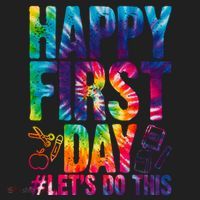 Happy First Day Let's Do This Back To School Rainbow Women's Sweatshirt thumb 2