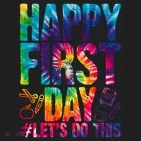 Happy First Day Let's Do This Back To School Rainbow Women's Sweatshirt thumb 2