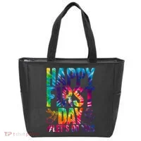 Happy First Day Let's Do This Back To School Rainbow Tote Bag thumb 0