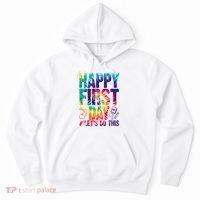 Happy First Day Let's Do This Back To School Rainbow Hoodie thumb 0