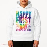 Happy First Day Let's Do This Back To School Rainbow Hoodie thumb 2
