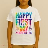Happy First Day Let's Do This Back To School Rainbow T-Shirt thumb 4