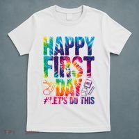 Happy First Day Let's Do This Back To School Rainbow T-Shirt thumb 5