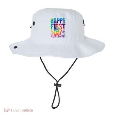 Happy First Day Let's Do This Back To School Rainbow Bucket Hat