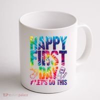 Happy First Day Let's Do This Back To School Rainbow Coffee Mug thumb 1
