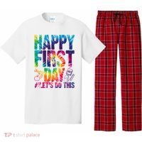 Happy First Day Let's Do This Back To School Rainbow Pajama Set thumb 0