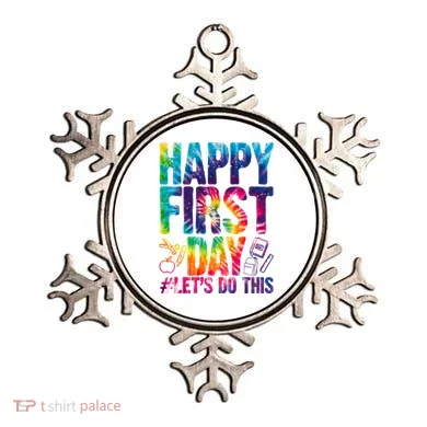 Happy First Day Let's Do This Back To School Rainbow Ornament