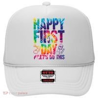 Happy First Day Let's Do This Back To School Rainbow Hat thumb 0