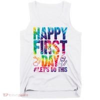 Happy First Day Let's Do This Back To School Rainbow Tank Top thumb 0