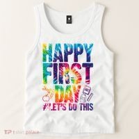 Happy First Day Let's Do This Back To School Rainbow Tank Top thumb 2