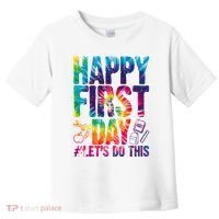 Happy First Day Let's Do This Back To School Rainbow Toddler T-Shirt thumb 0
