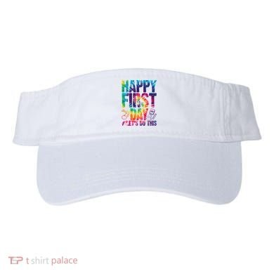 Happy First Day Let's Do This Back To School Rainbow Visor