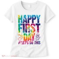 Happy First Day Let's Do This Back To School Rainbow Women's T-Shirt thumb 0