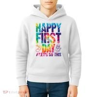 Happy First Day Let's Do This Back To School Rainbow Kids Hoodie thumb 4
