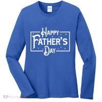 Happy Father's Day Star Gift For Dad Women's Long Sleeve Shirt thumb 0