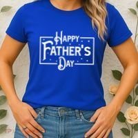 Happy Father's Day Star Gift For Dad Women's T-Shirt thumb 2