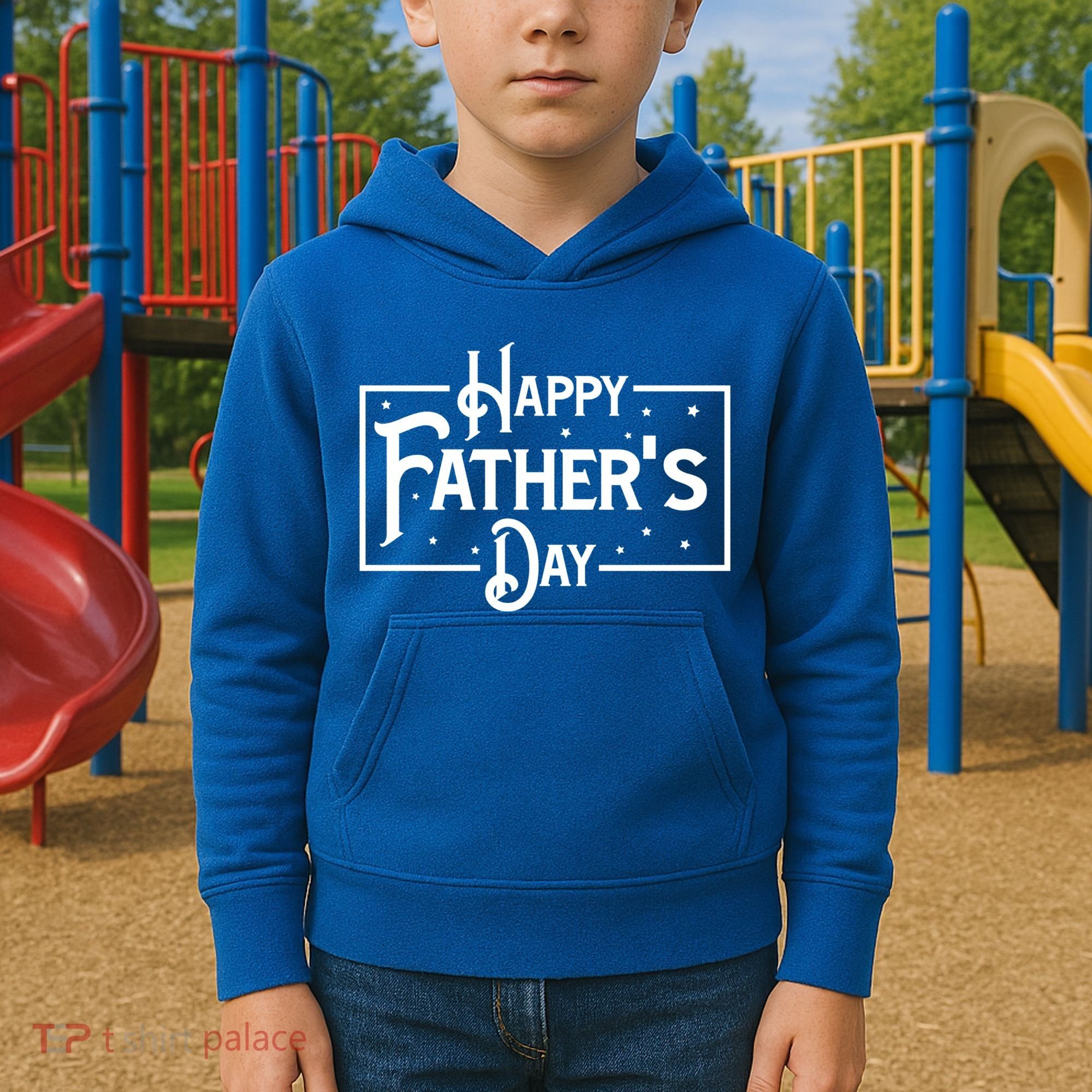 Happy Father's Day Star Gift For Dad Kids Hoodie