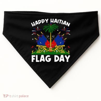Haitian Flag Day USA-Made Doggie Bandana