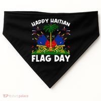 Haitian Flag Day USA-Made Doggie Bandana thumb 0