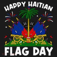 Haitian Flag Day USA-Made Doggie Bandana thumb 2