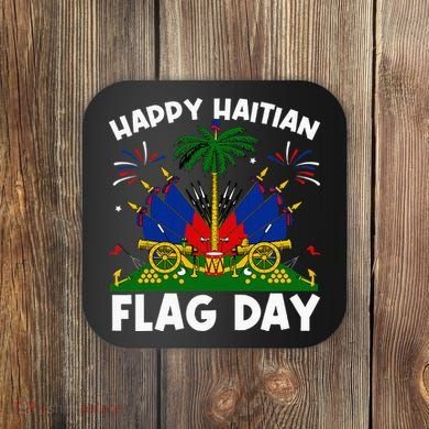 Haitian Flag Day Coaster