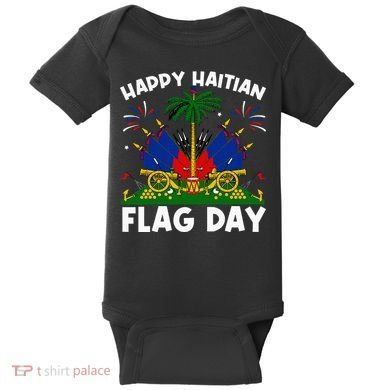 Haitian Flag Day Baby Bodysuit