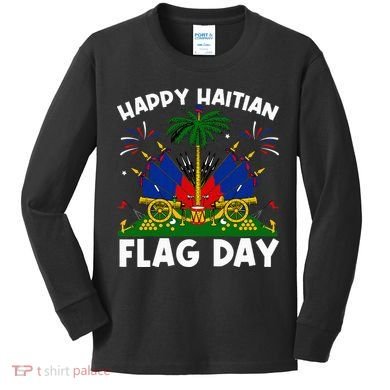 Haitian Flag Day Kids Long Sleeve Shirt