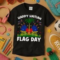 Haitian Flag Day Kids T-Shirt thumb 3