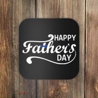 Happy Fathers Day Cute Dad Gift Coaster thumb 0