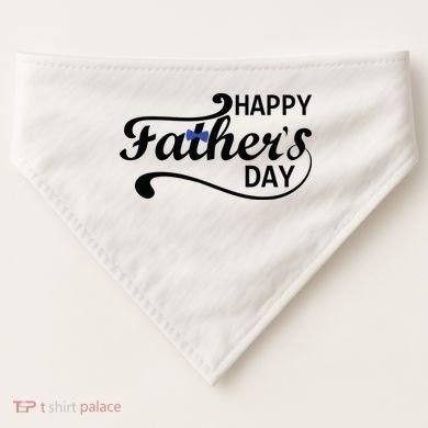 Happy Fathers Day Cute Dad Gift USA-Made Doggie Bandana