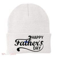 Happy Fathers Day Cute Dad Gift Beanie thumb 0