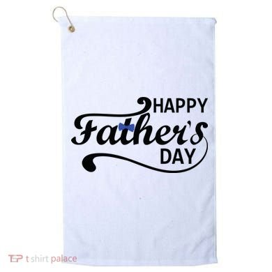 Happy Fathers Day Cute Dad Gift Golf Towel