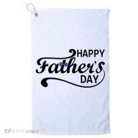 Happy Fathers Day Cute Dad Gift Golf Towel thumb 0