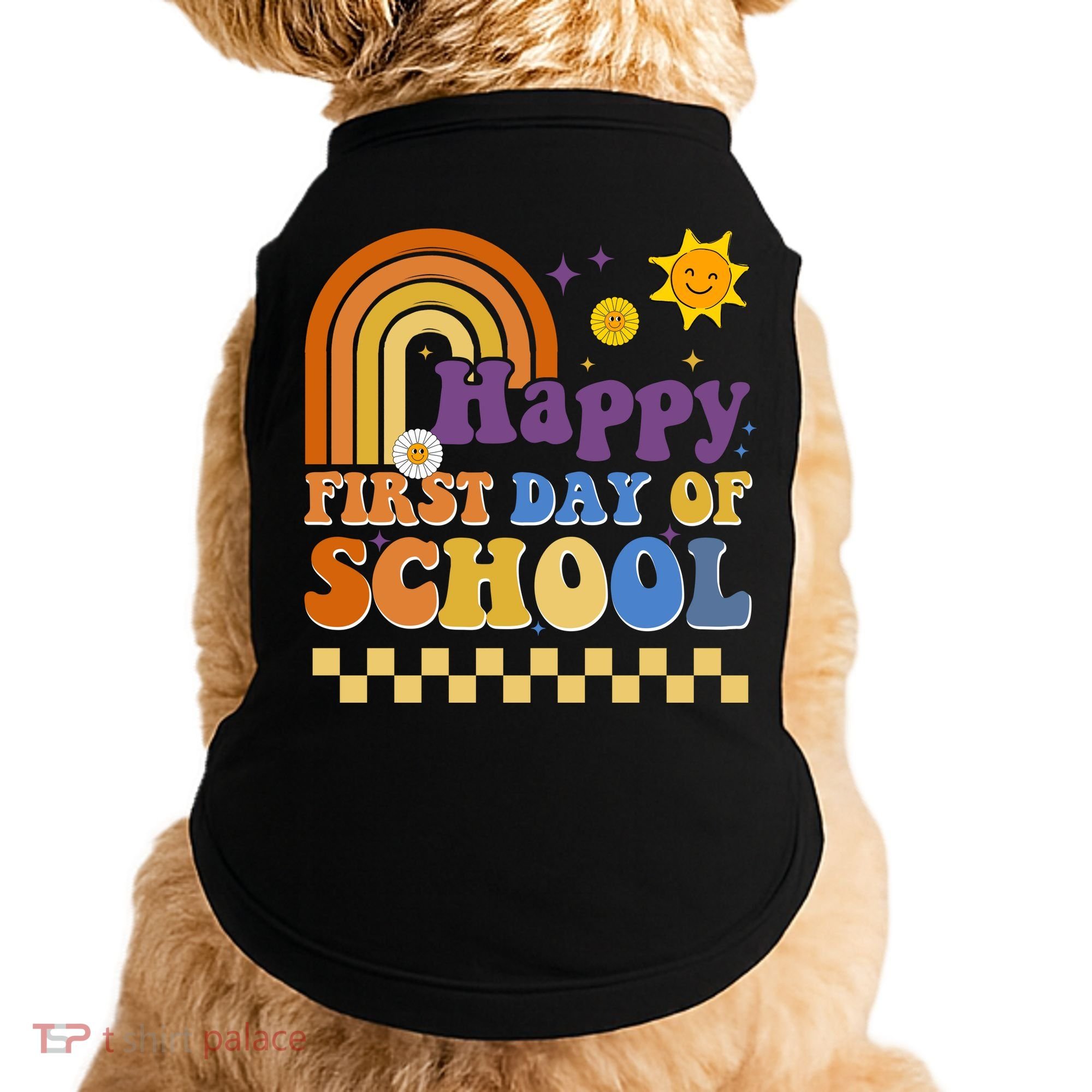 Happy First Day Of School Doggie Tank