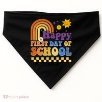 Happy First Day Of School USA-Made Doggie Bandana thumb 0