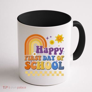 Happy First Day Of School Coffee Mug back