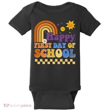 Happy First Day Of School Baby Bodysuit