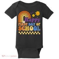 Happy First Day Of School Baby Bodysuit thumb 0