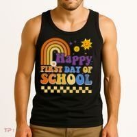 Happy First Day Of School Tank Top thumb 3