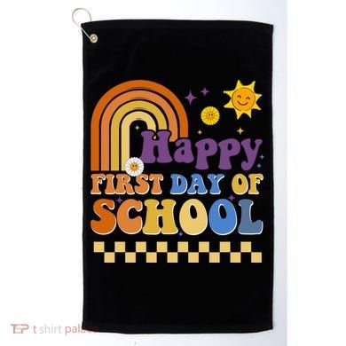 Happy First Day Of School Golf Towel